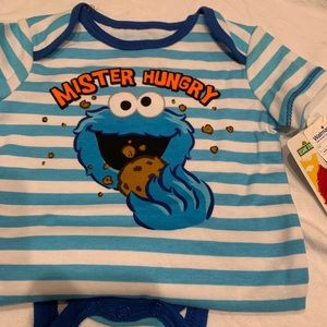 Cookie Monster onesie